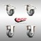Service Caster 3 Inch 316SS Thermoplastic Rubber Swivel Plate Caster Lock Brake 2 Rigid, 2PK SCC-SS316TTL20S314-TPRB-2-R-2 - alternate 6